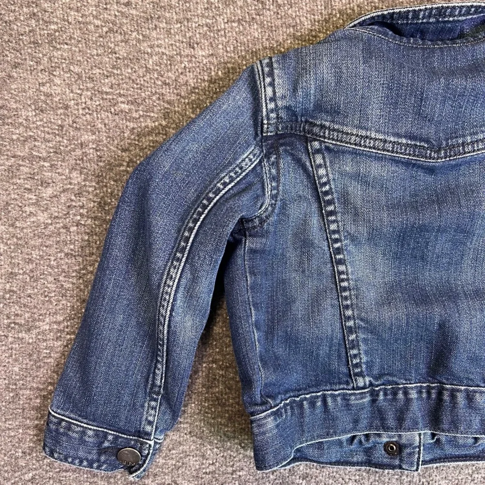 Baby Gap 1969 Toddler Denim Jacket Blue 3 Year Button Front Classic Snap Closure